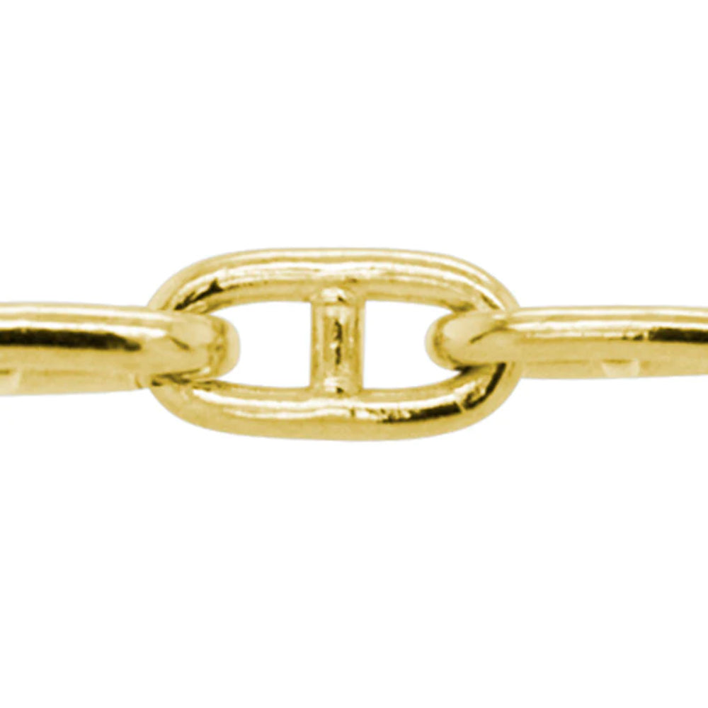 14k Gold Anchor Chain, 18"