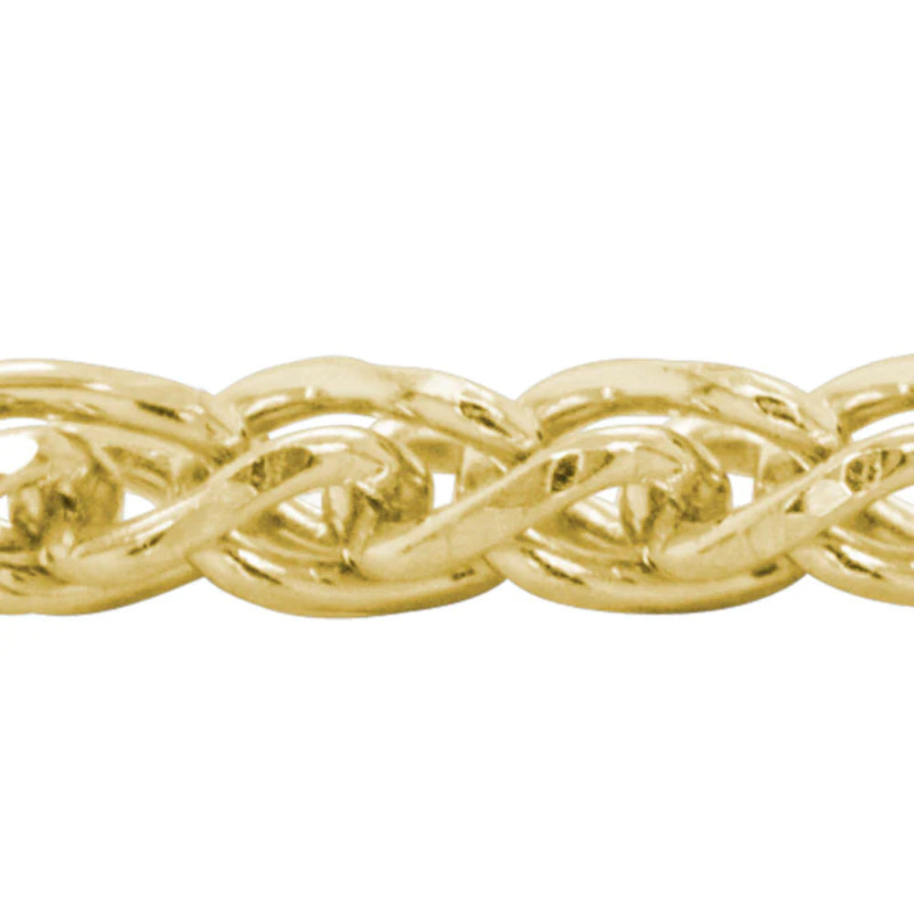 14k Diamond-Cut Wheat Chain