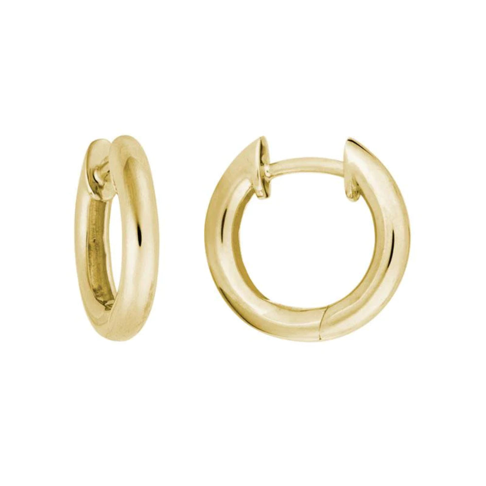 14k Gold Hinged Hoop Earrings