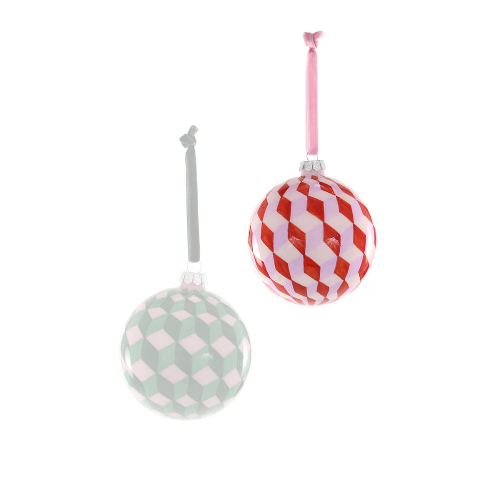 Cody Foster & Co Tumbling Block Bauble Ornament