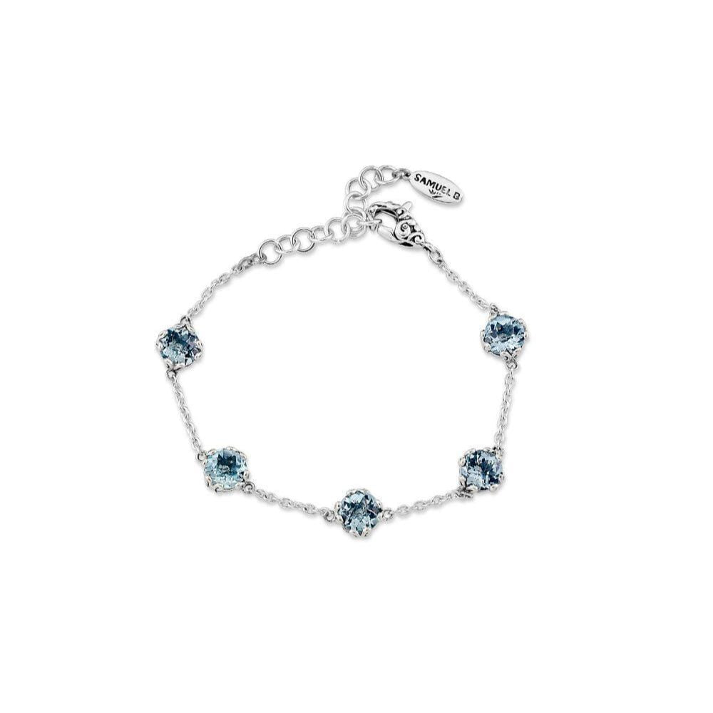 Samuel B. Glow Blue Topaz Bracelet