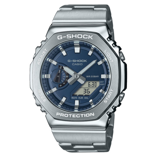G-Shock G-Steel 2100 Series Silver Tone Watch