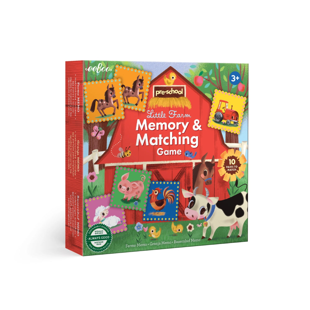 Eeboo Little Farm Pre-School Matching Game