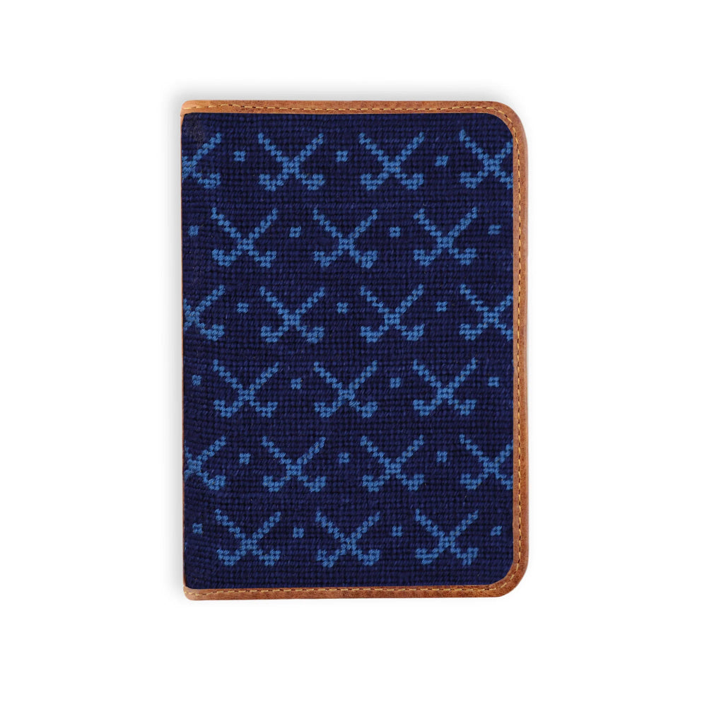 Smathers & Branson Tonal Clubs Golf Scorecard Holder (Dark Navy-Blueberry)