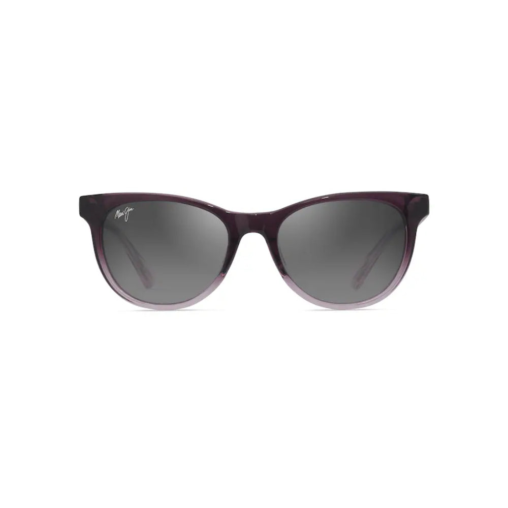 Maui Jim LONOMEA Polarized Cat Eye Sunglasses - Shiny Trans Dark Violet to Lilac