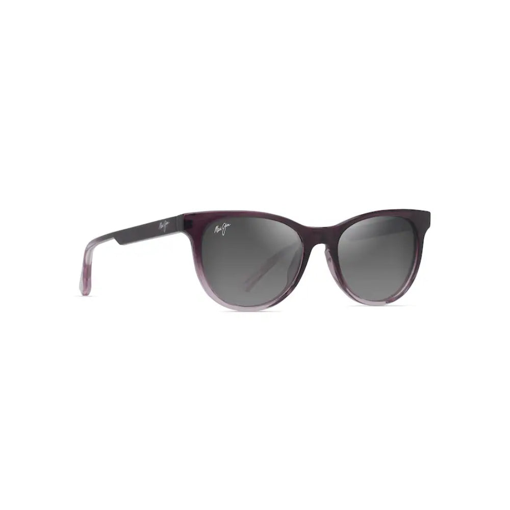 Maui Jim LONOMEA Polarized Cat Eye Sunglasses - Shiny Trans Dark Violet to Lilac