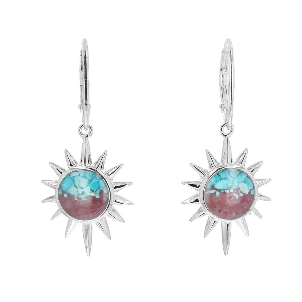 Dune The Sun Earrings - Turquoise Gradient