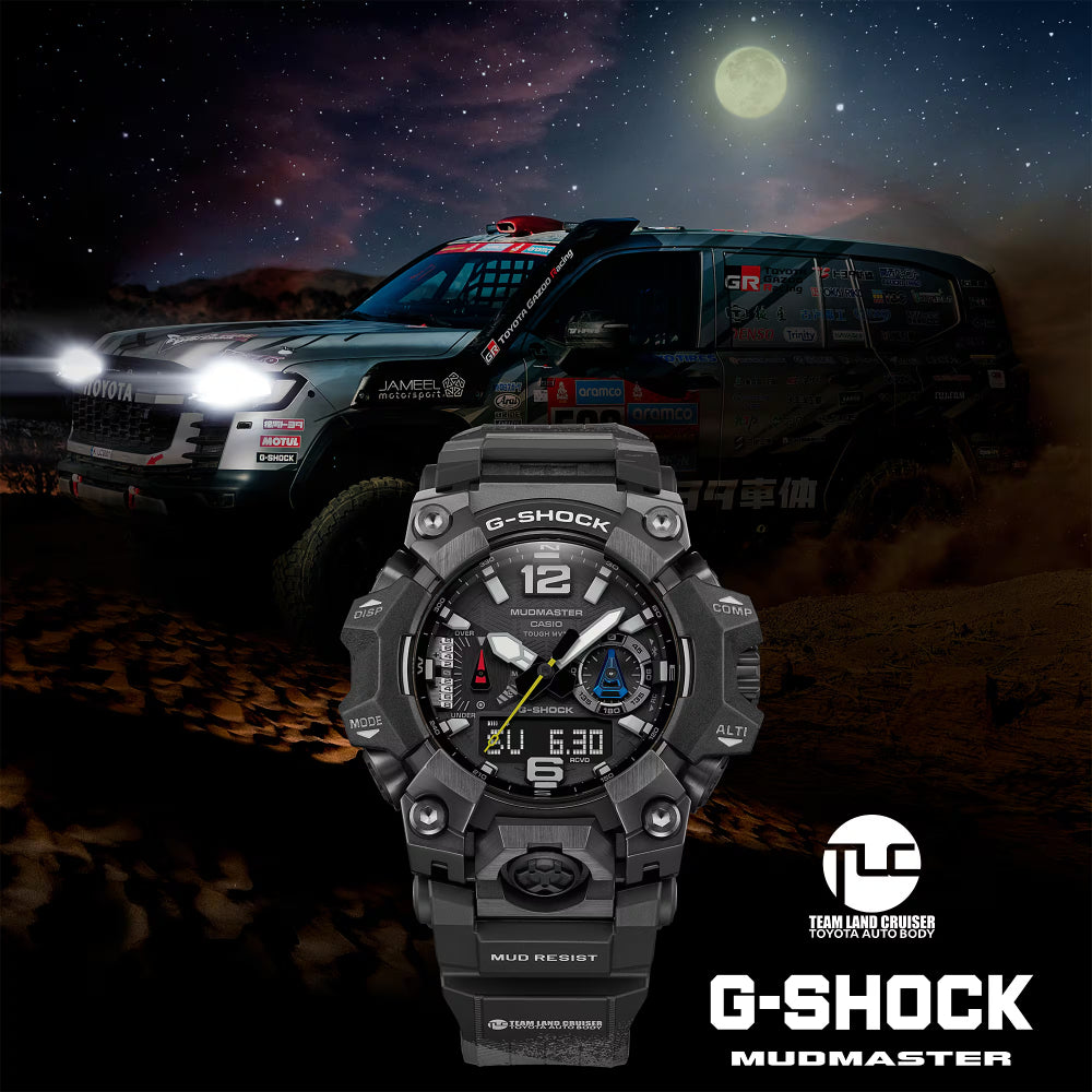 G-Shock Team Land Cruiser Toyota Auto Body Mudmaster Solar Watch