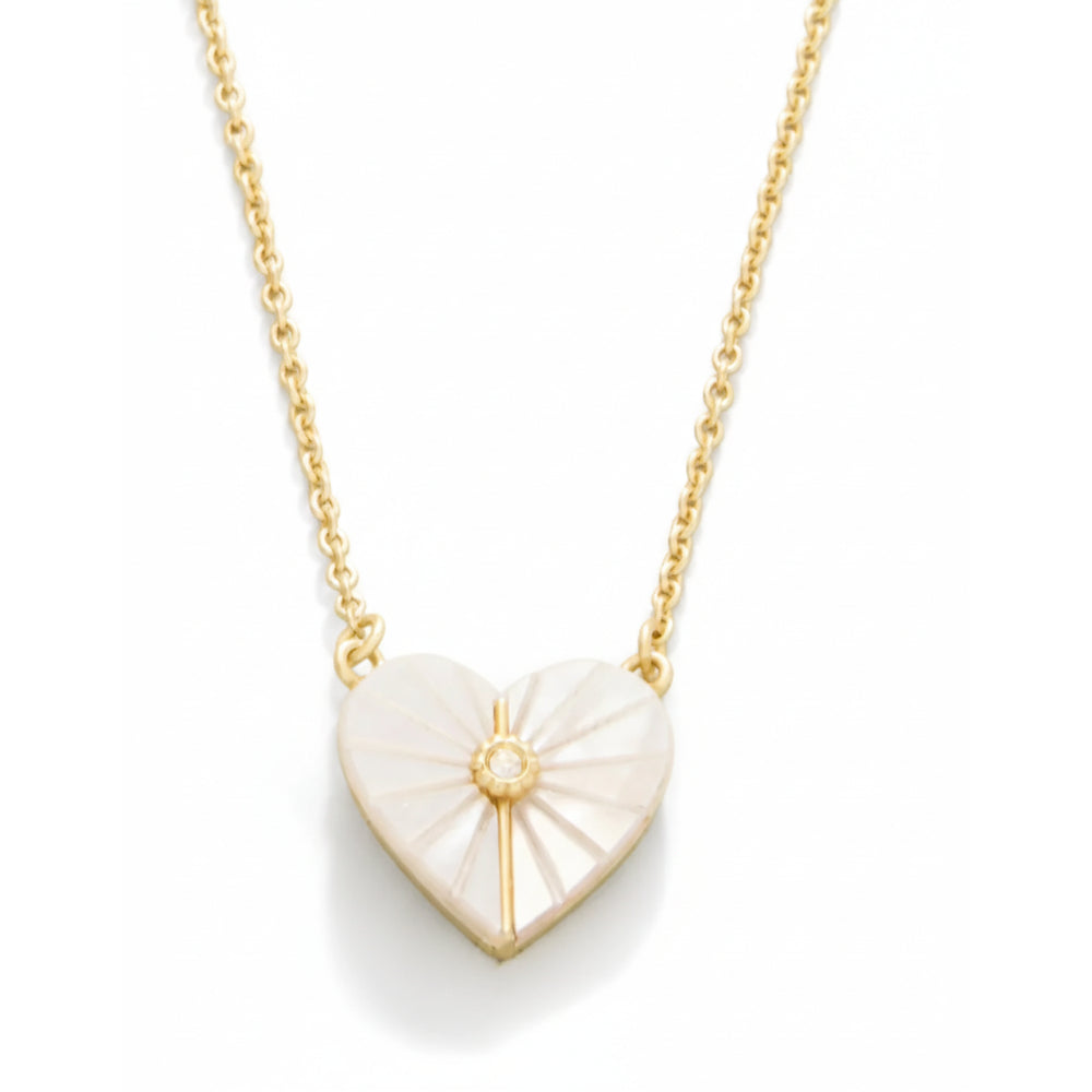 Spartina Sea La Vie 18" Necklace - Radiant/Mother-of-Pearl Heart