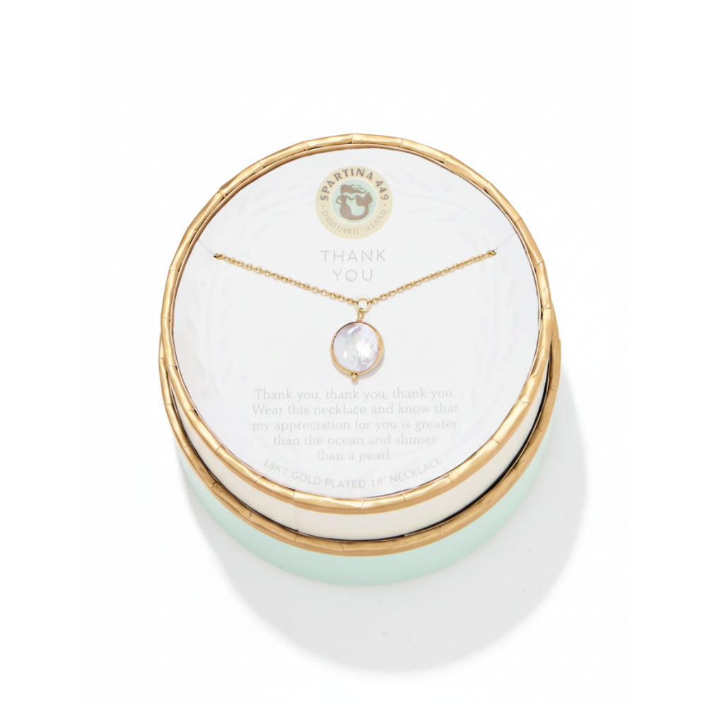 Spartina Sea La Vie Thank You Necklace