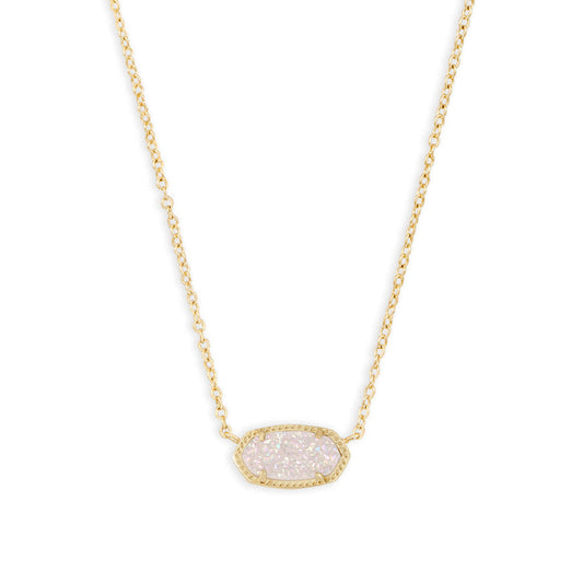 Kendra Scott Elisa Pendant Necklace in Iridescent Drusy