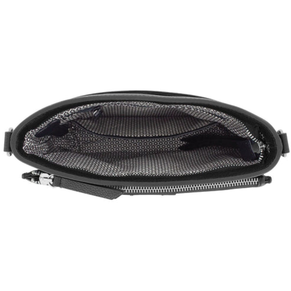 Black zipper pouch inside