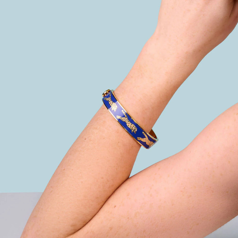 Halcyon Days Gold Leopard Bangle