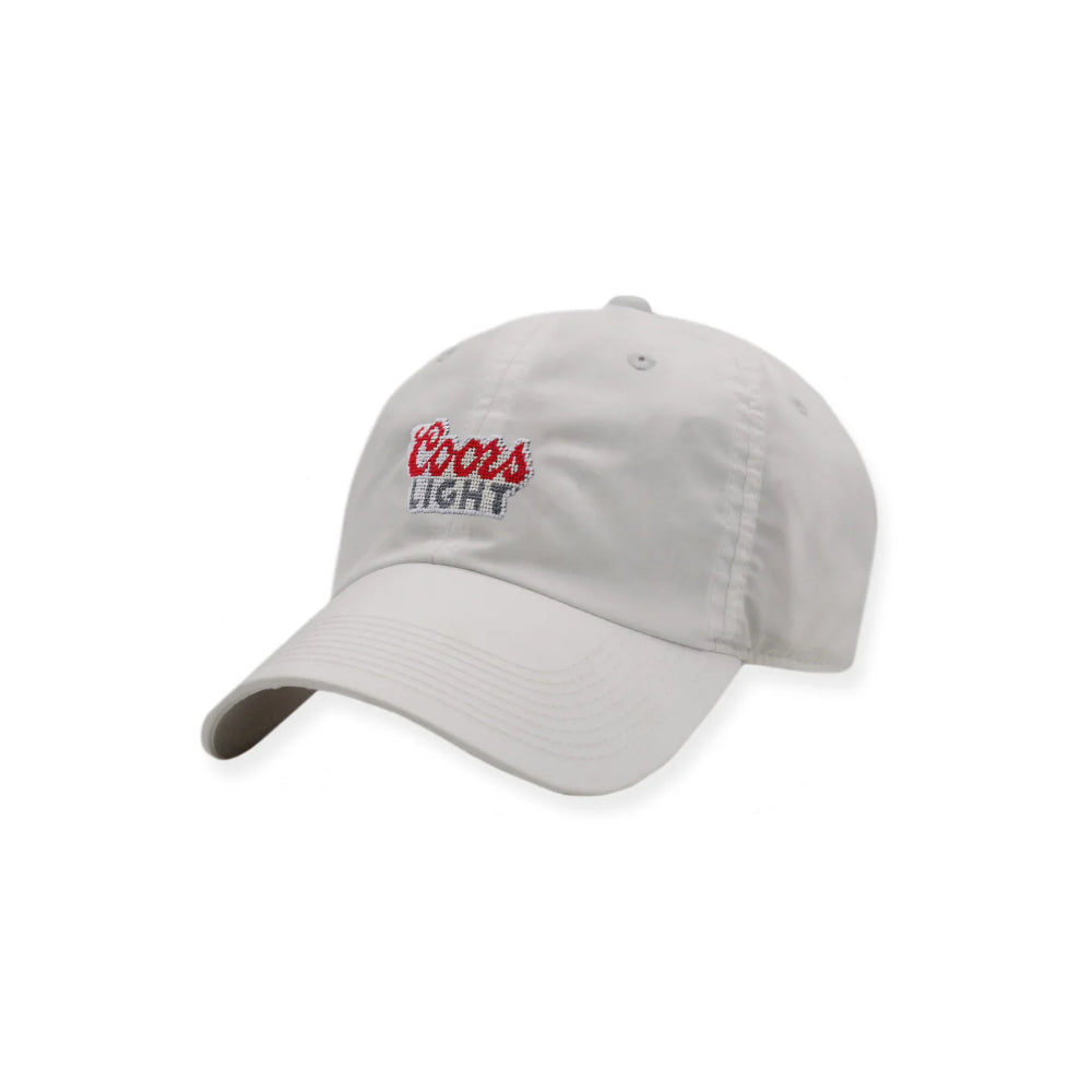 Gray cap with Coors Light logo on a white background