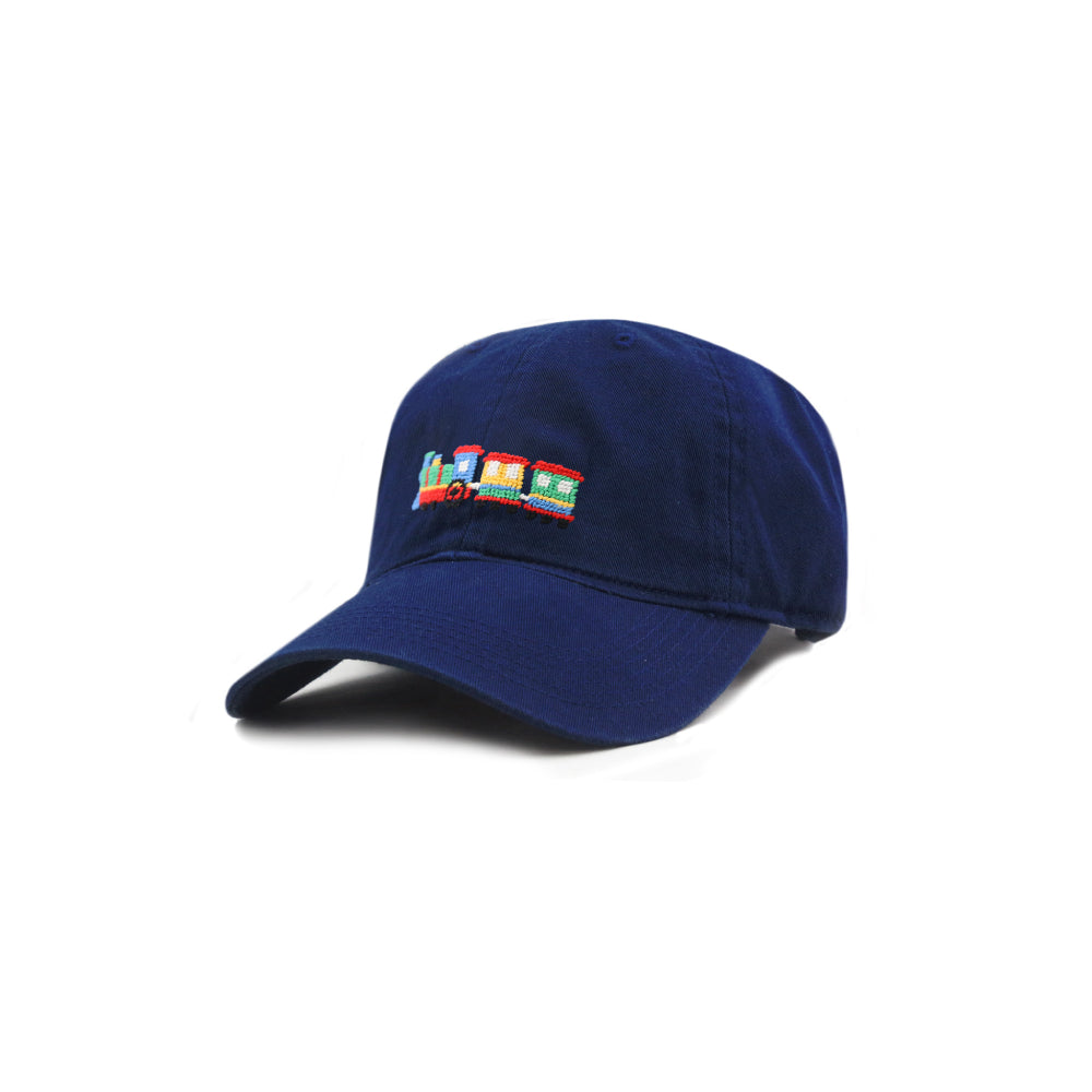 Smathers & Branson Train Small Fit Needlepoint Hat - Navy