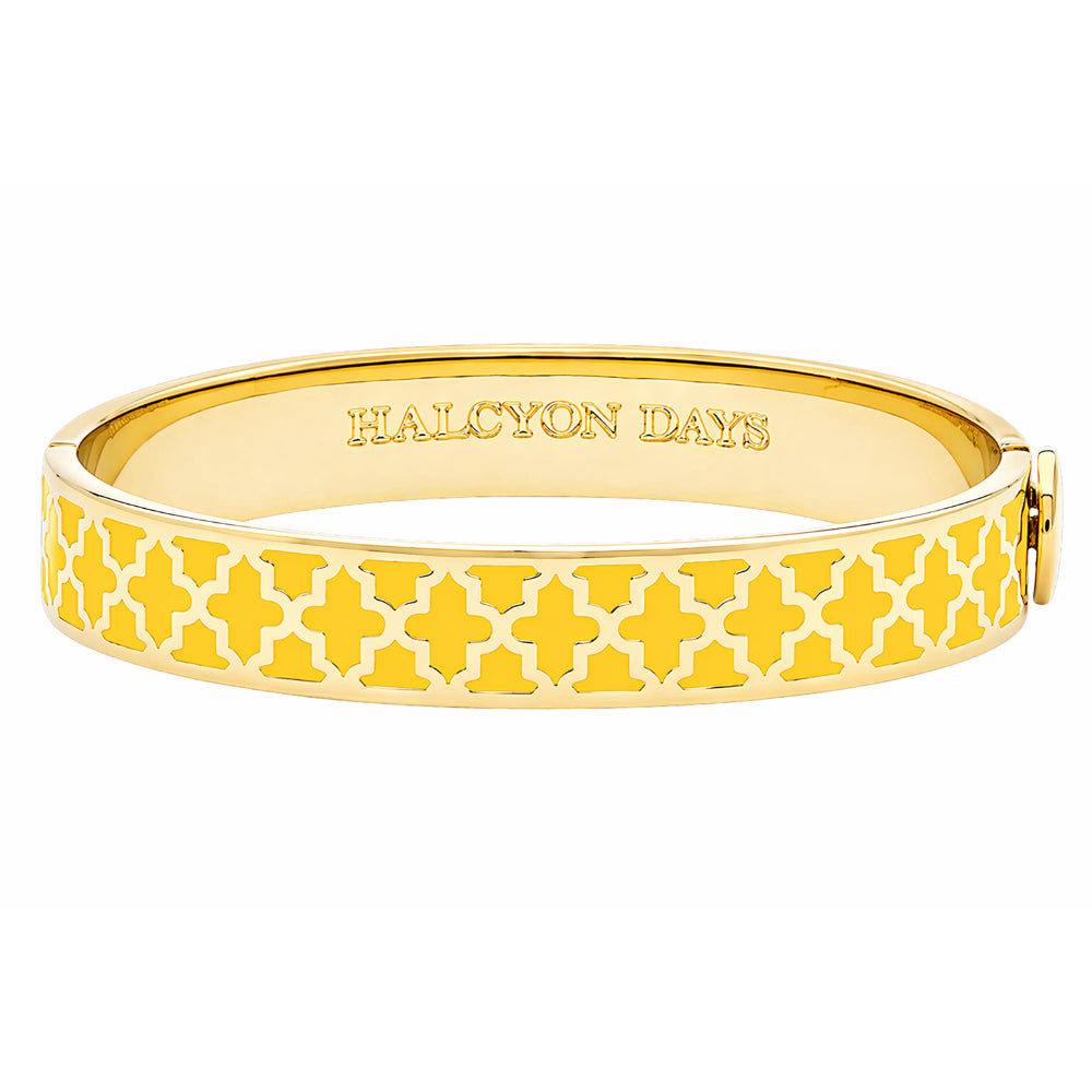 Halcyon Days 1cm Agma Gold Hinged Bangle – Smyth Jewelers