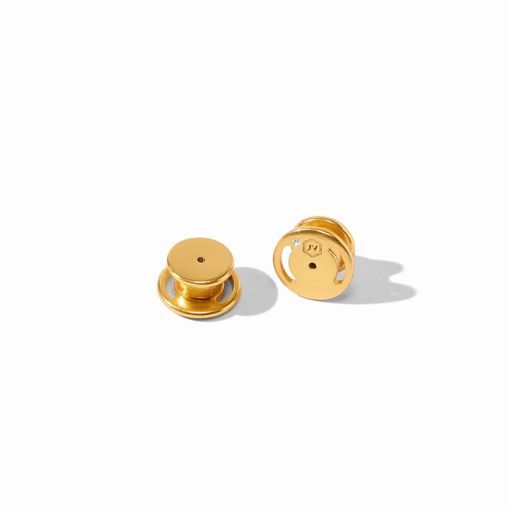 Julie Vos Gold Cobblestone Statement Hoop Earrings