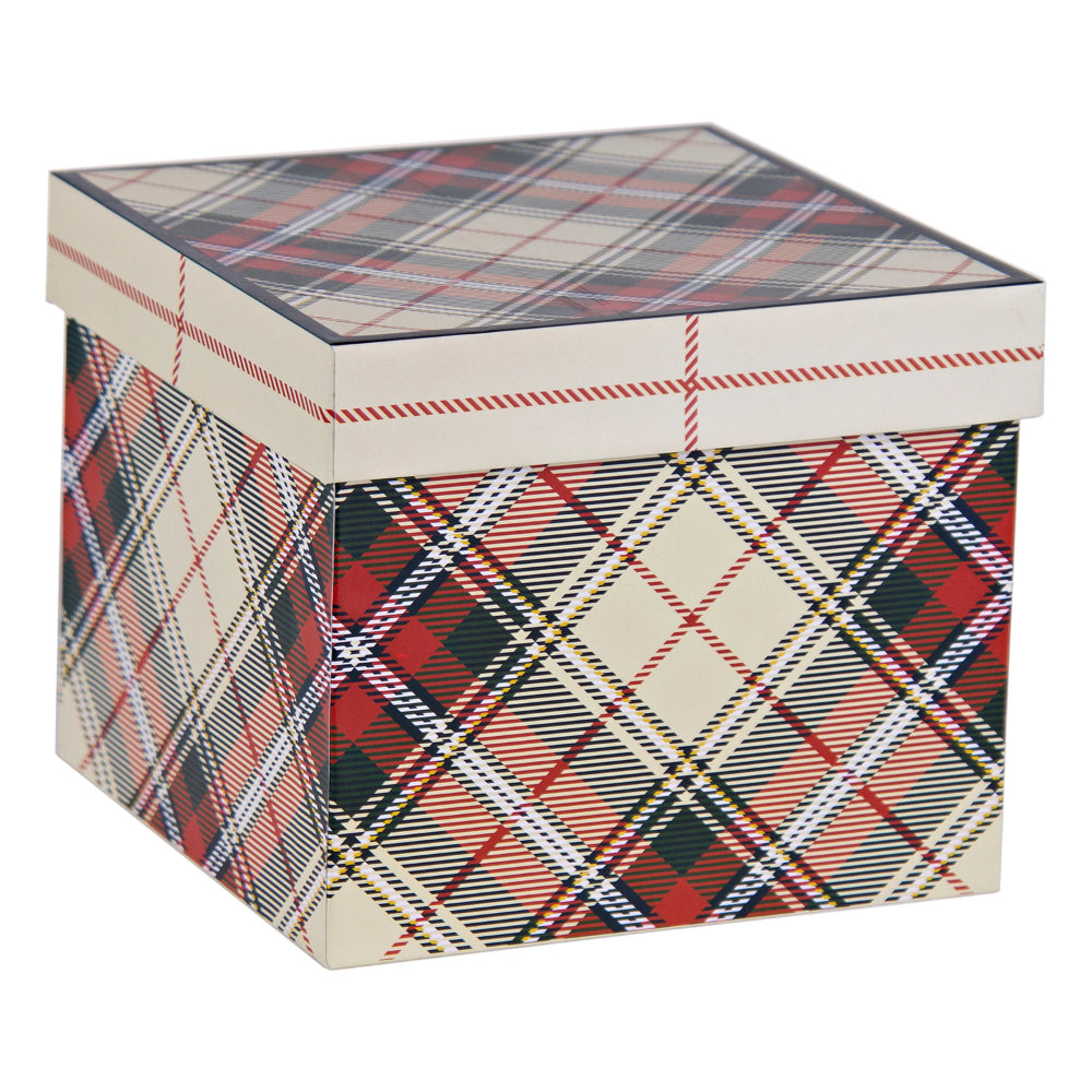 Golden Rabbit Highland Plaid Mug Gift Box