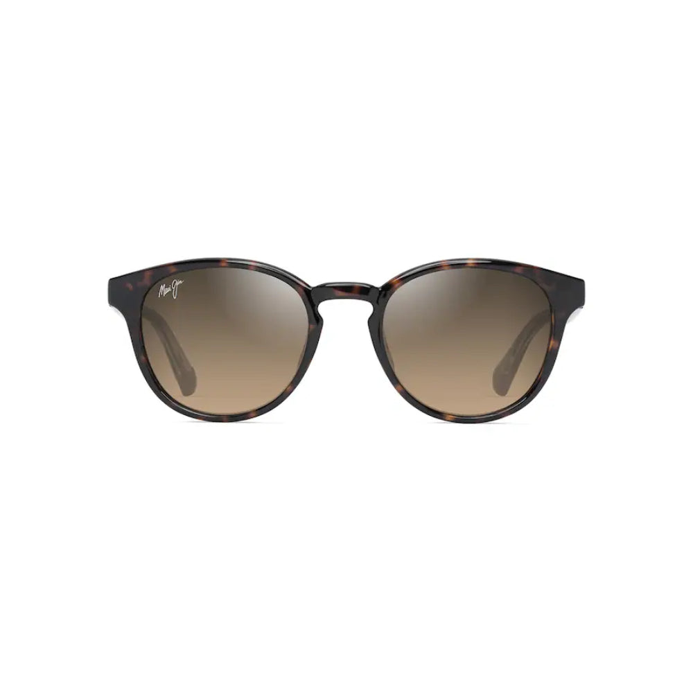 Maui Jim HIEHIE Polarized Classic Sunglasses - Shiny Dark Havana with Trans Yellow