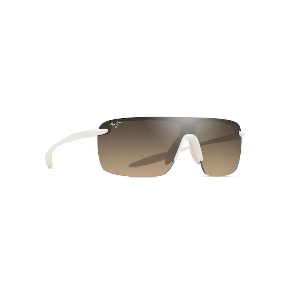 Maui Jim PALULU Polarized Shield Sunglasses - Metal Matte Platinum