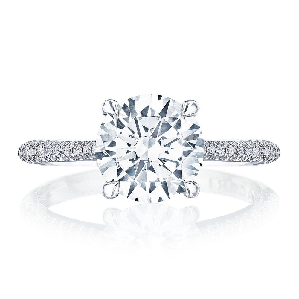 Tacori 18k Gold Founders Round Solitaire Engagement Ring