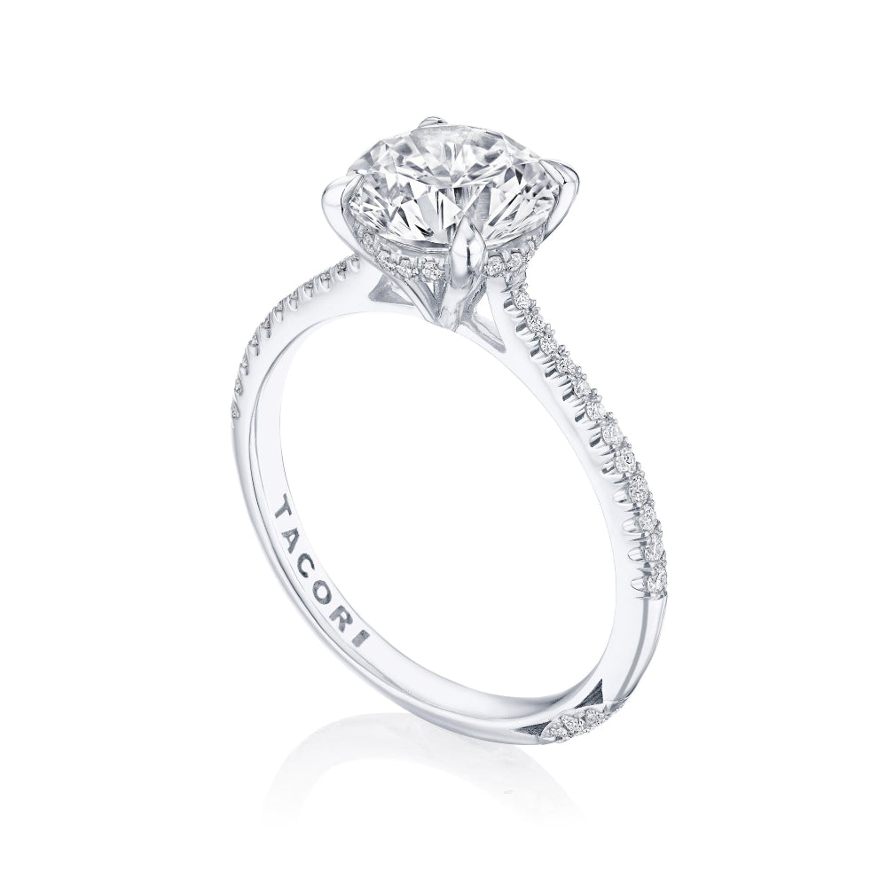 Tacori 18k Gold Founders Round Solitaire Engagement Ring