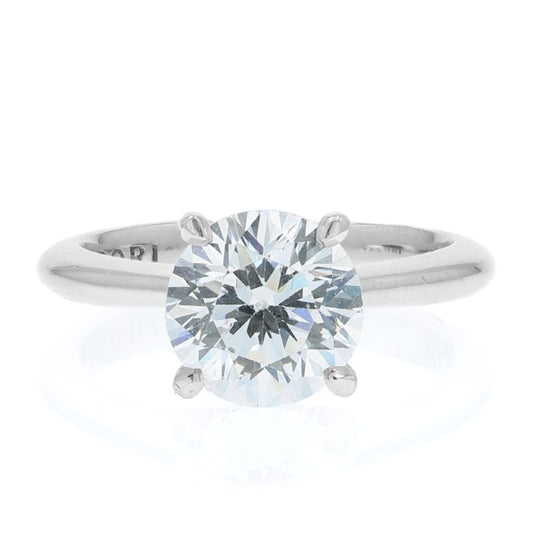 Tacori Platinum Founder's RoyalT Round Diamond Engagement Ring