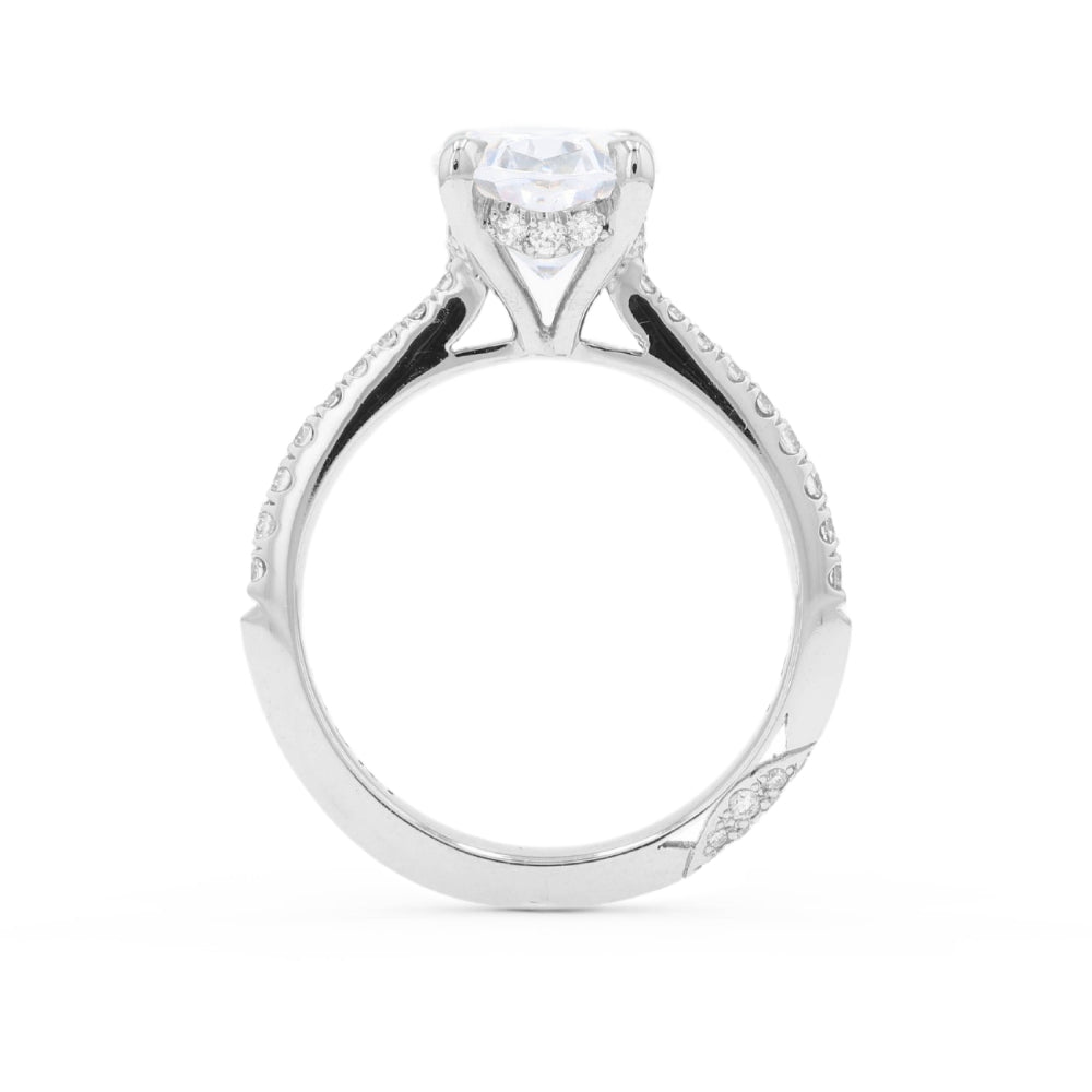 Tacori Platinum Founder's RoyalT Oval Diamond Engagement Ring