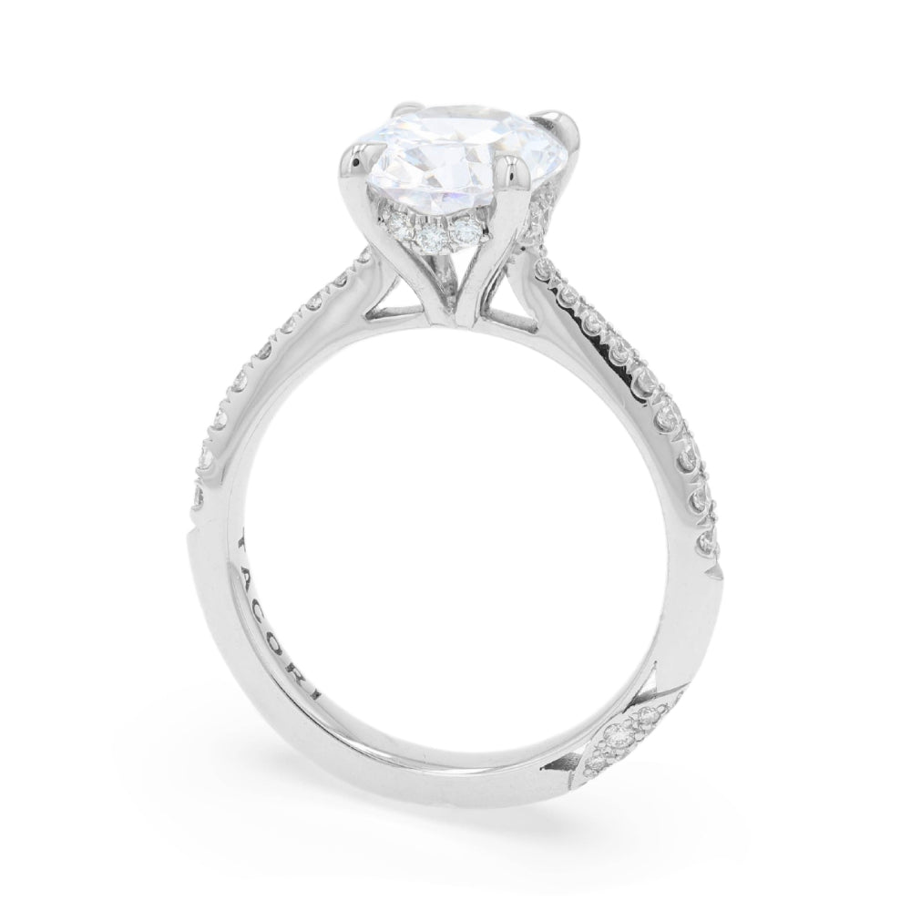 Tacori Platinum Founder's RoyalT Oval Diamond Engagement Ring