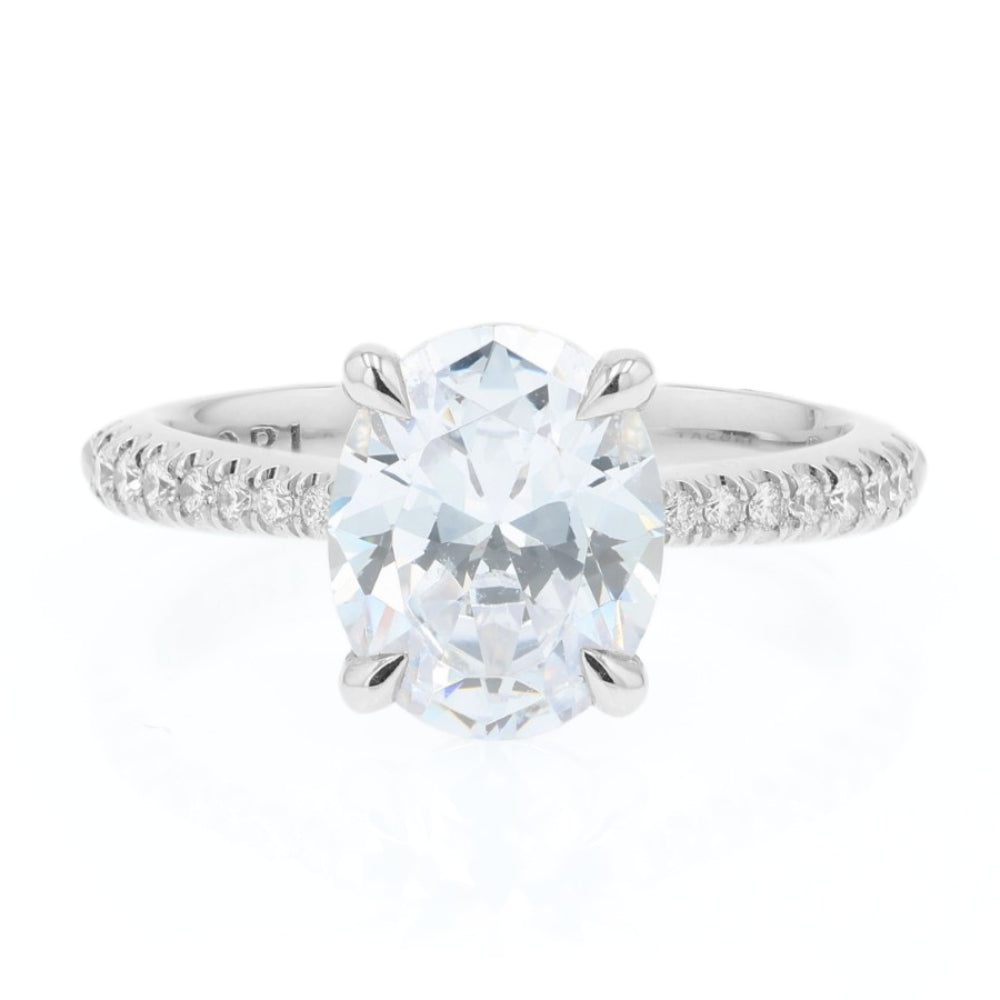 Tacori Platinum Founder's RoyalT Oval Diamond Engagement Ring