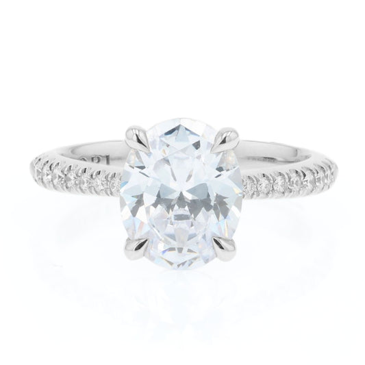 Tacori Platinum Founder's RoyalT Oval Diamond Engagement Ring