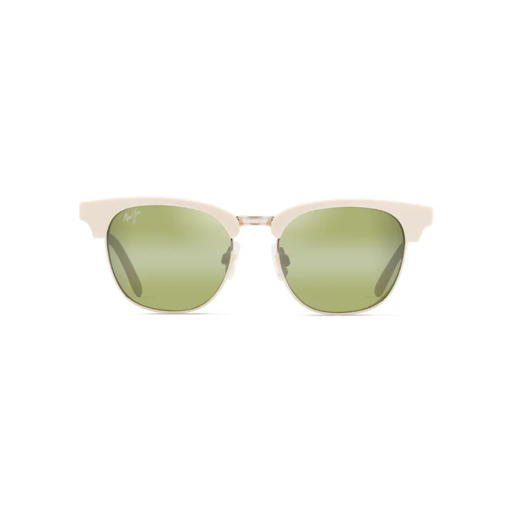 Maui Jim HOLOMUA Round Sunglasses - Shiny Solid Ivory