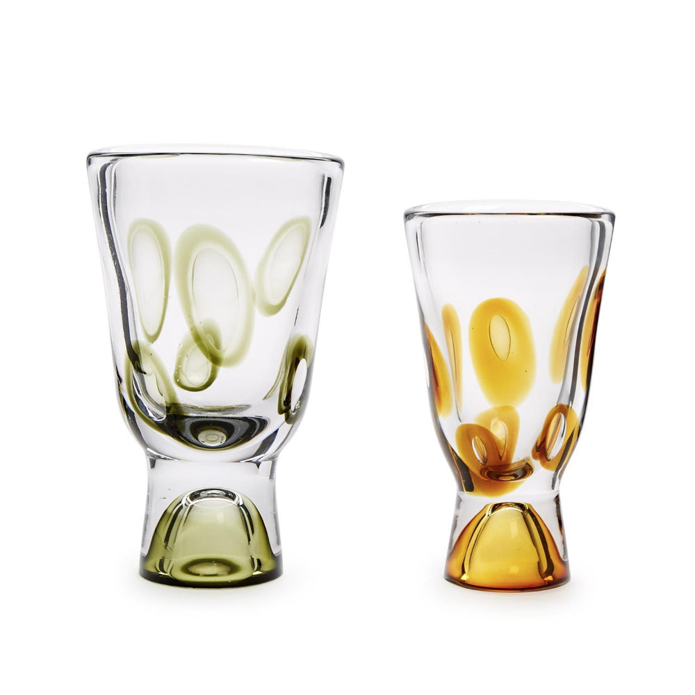 Two's Company Visions Hand-Blown Art Glass Vase