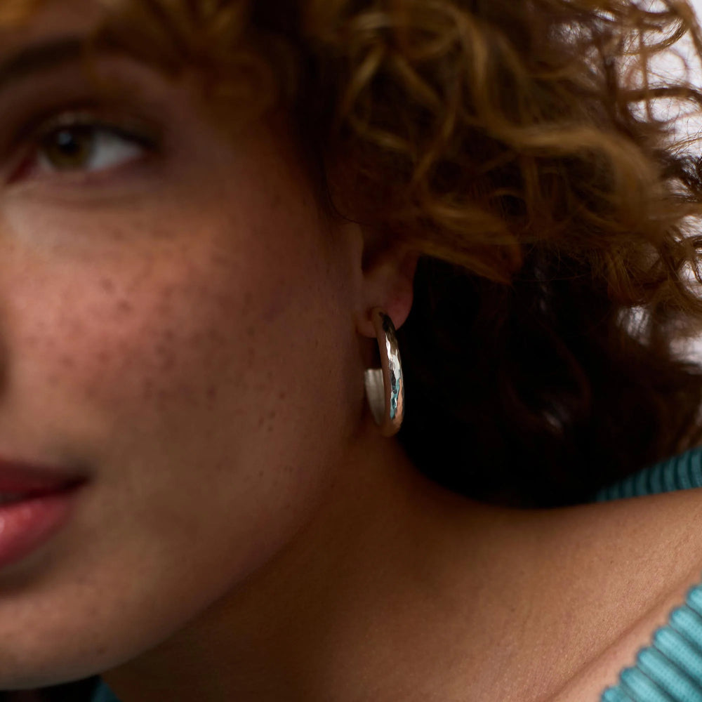 Julie Vos Silver Havana Hoop