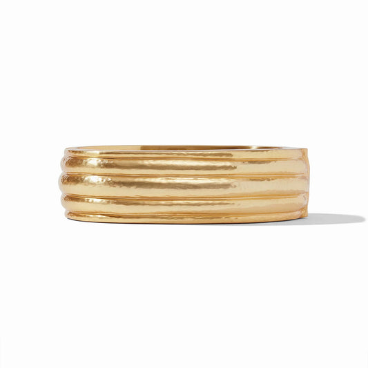 Julie Vos Gold Havana Statement Hinge Bangle