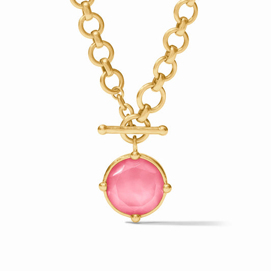 Julie Vos Honeybee Demi Necklace-Iridescent Peony Pink