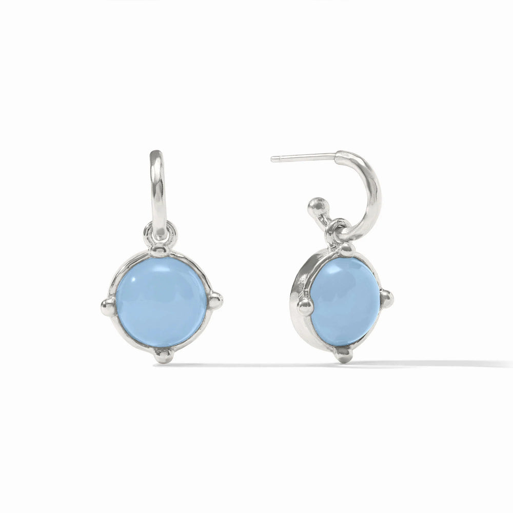 Julie Vos Silver Honeybee Hoop & Charm Earring