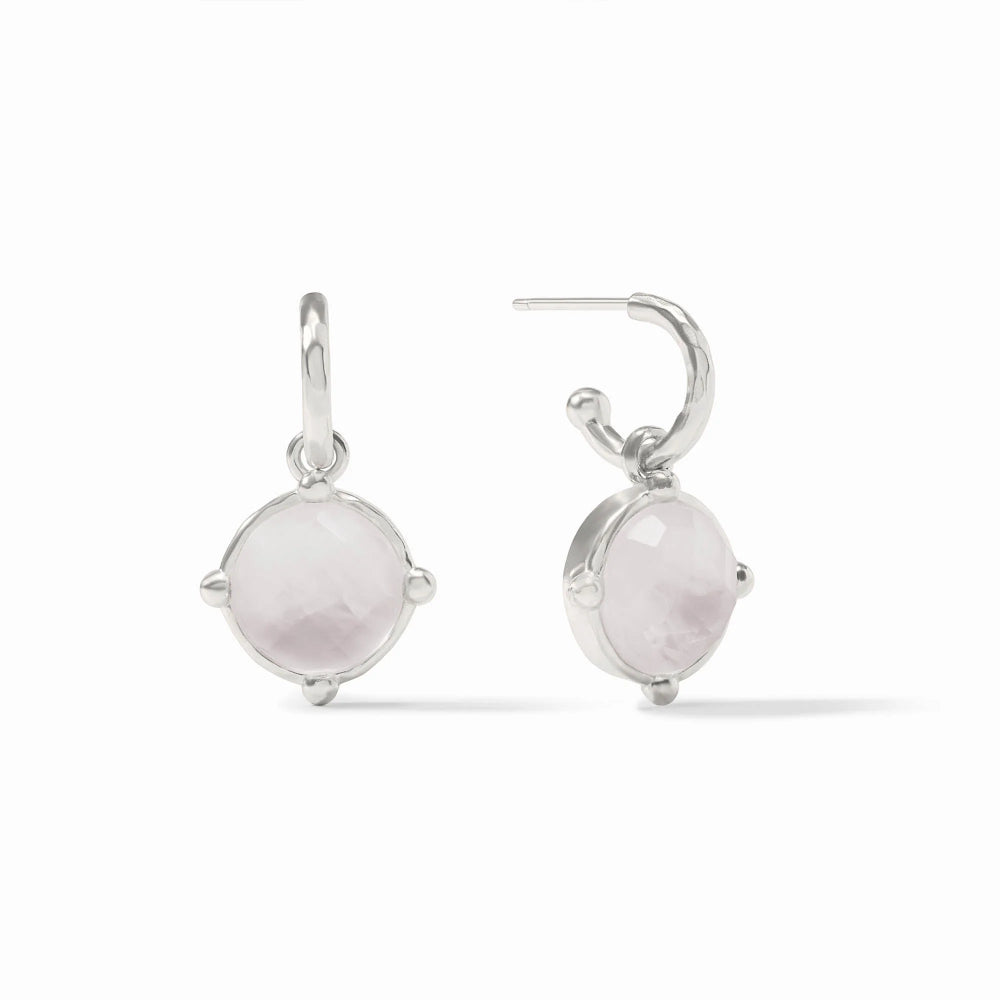 Julie Vos Silver Honeybee Hoop & Charm Earring