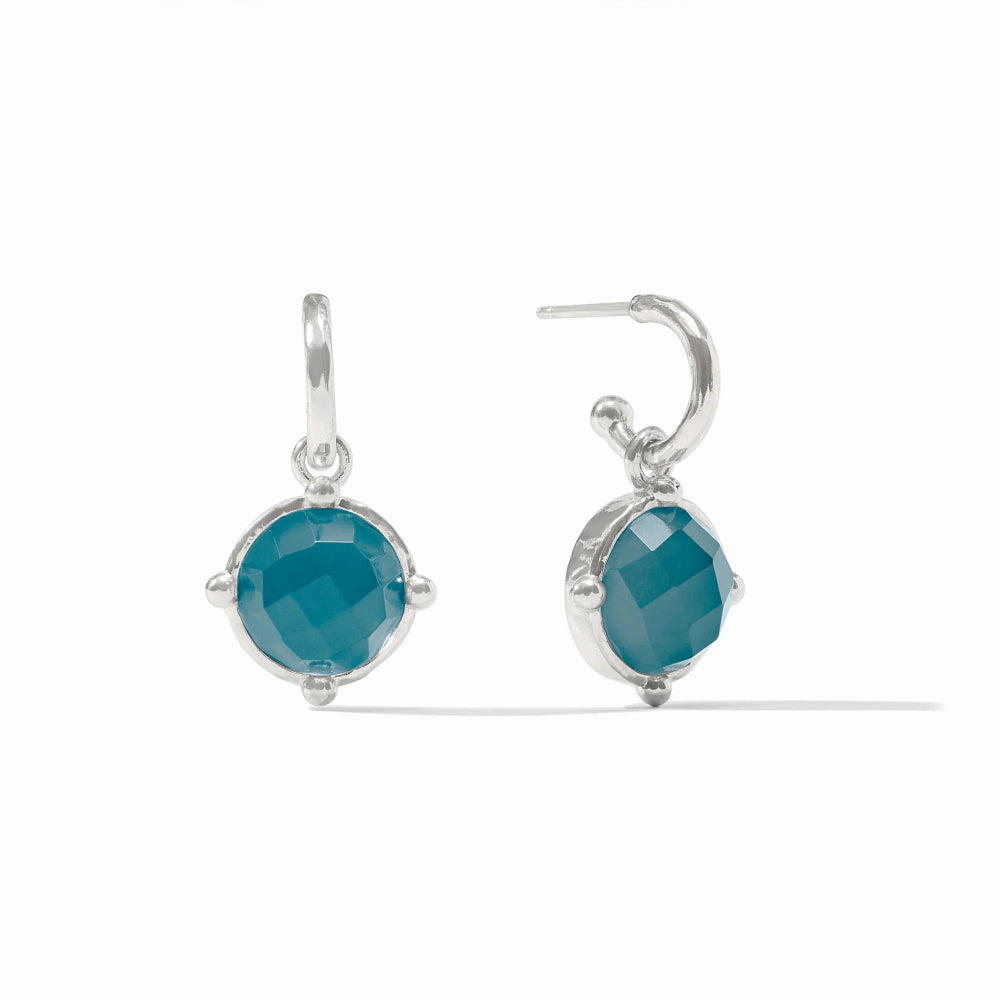 Julie Vos Silver Honeybee Hoop & Charm Earring
