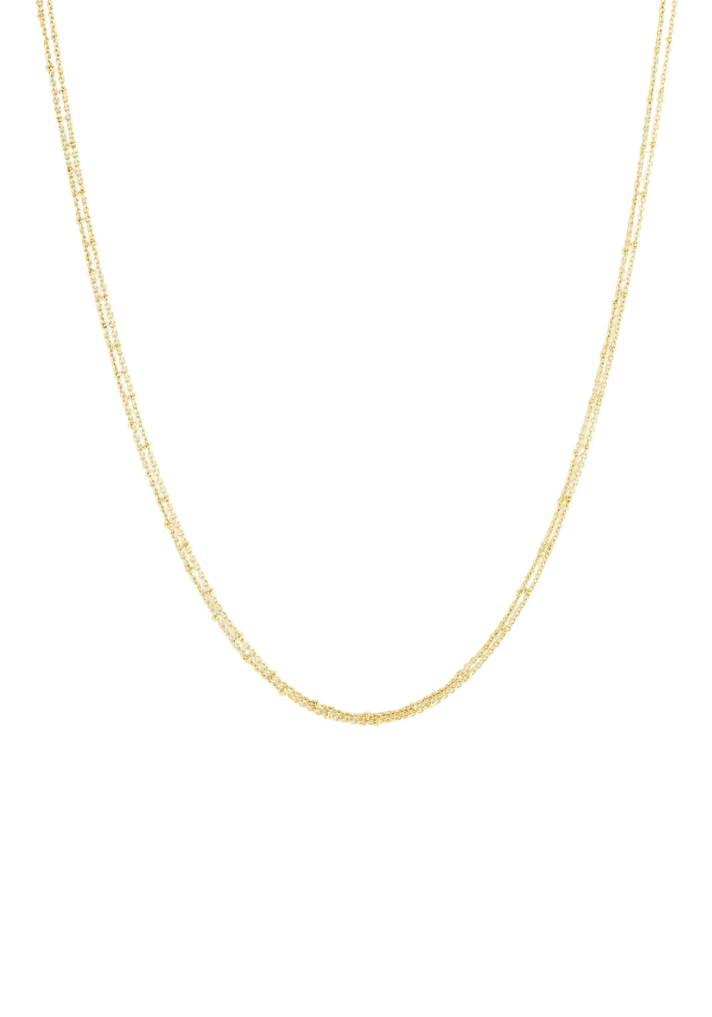 Anabel Aram Molten Double Chain Necklace