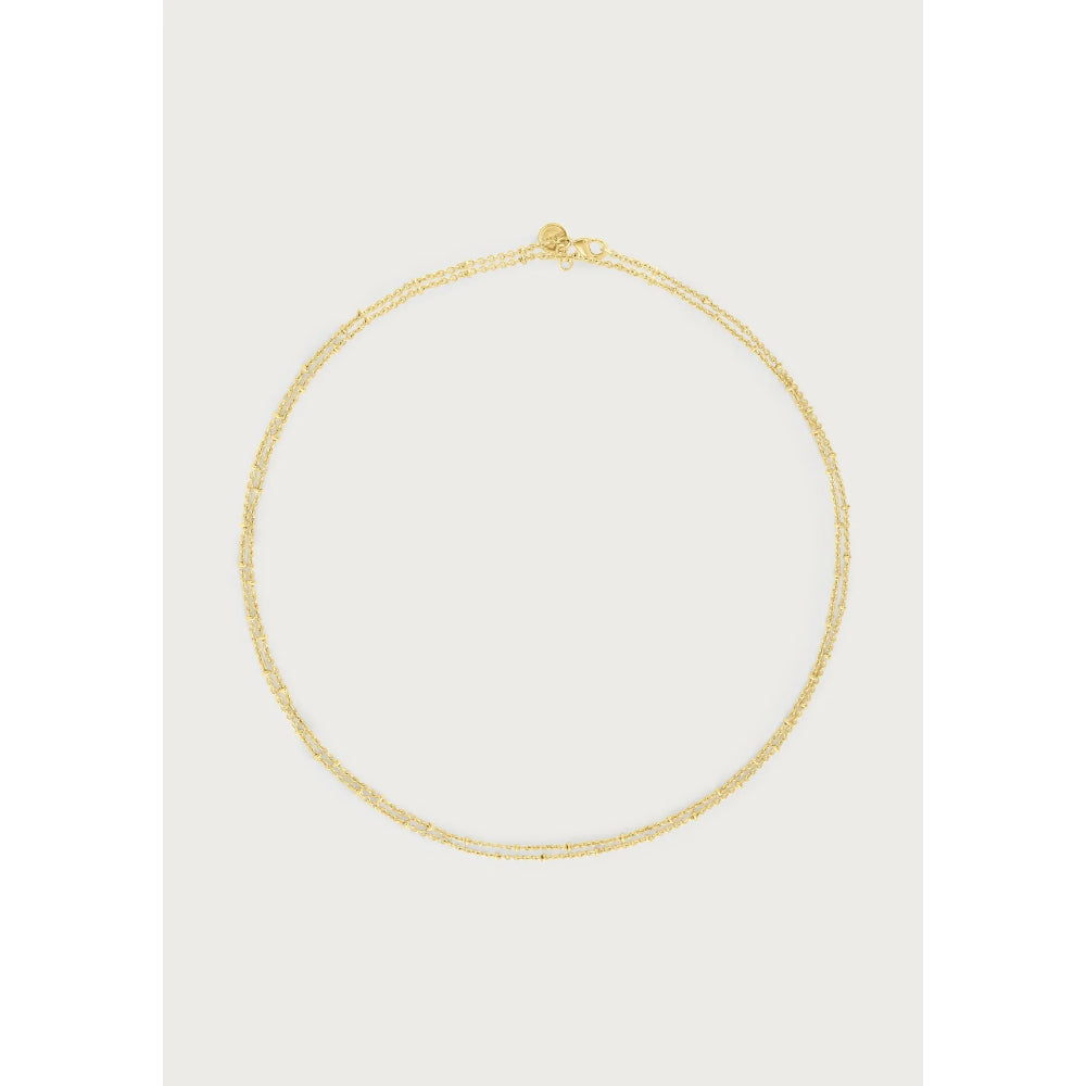 Anabel Aram Molten Double Chain Necklace