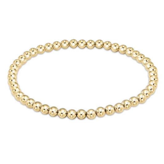 enewton 6.25" Classic Gold Bead Bracelet - 4mm