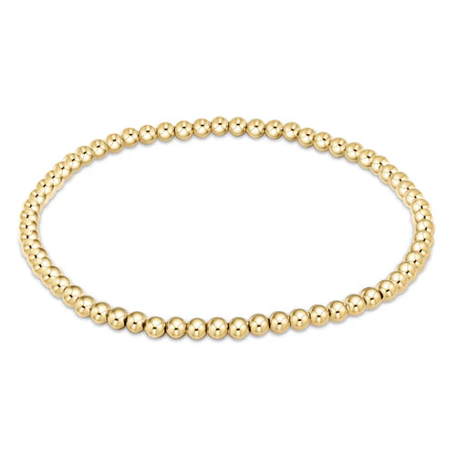 enewton 6.25" Classic Gold Bead Bracelet - 3mm