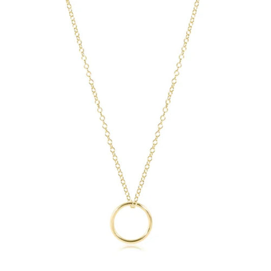 enewton 16" Necklace Gold - Halo Gold Charm