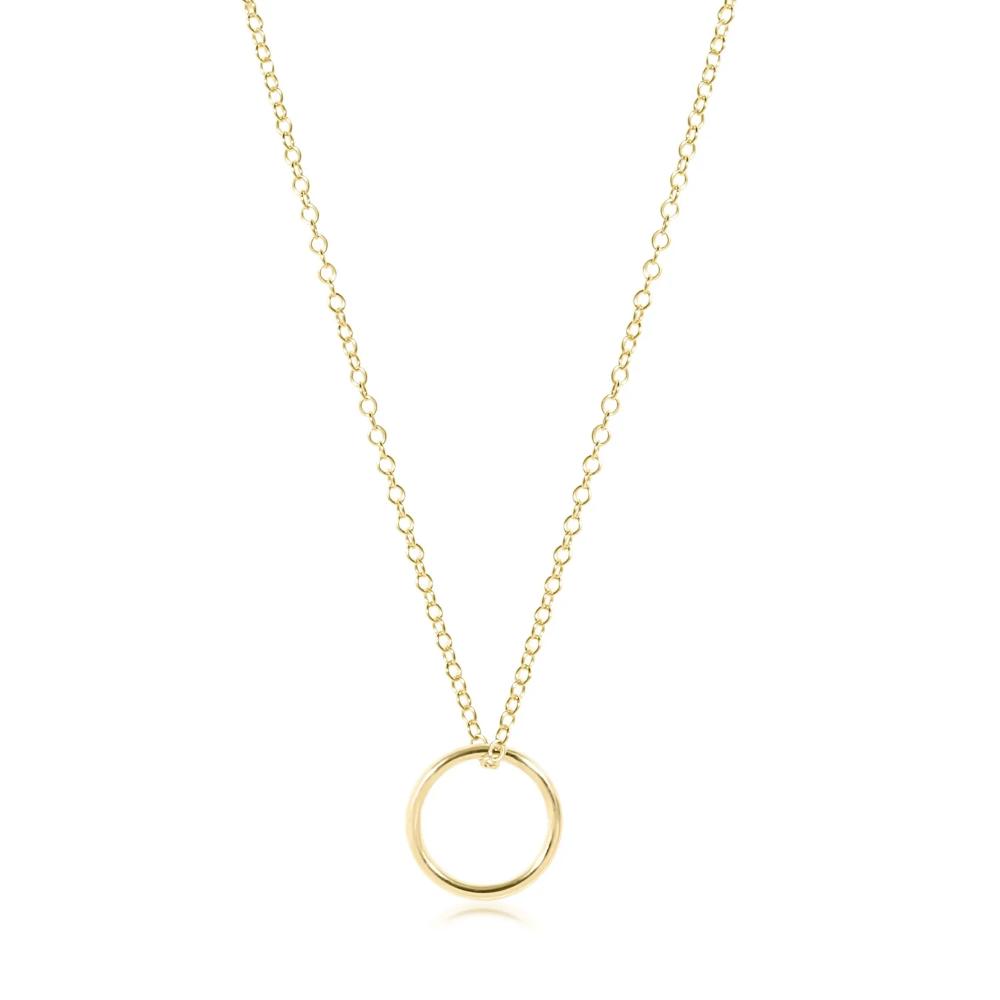 enewton egirl 14" Necklace Gold - Halo Gold Charm