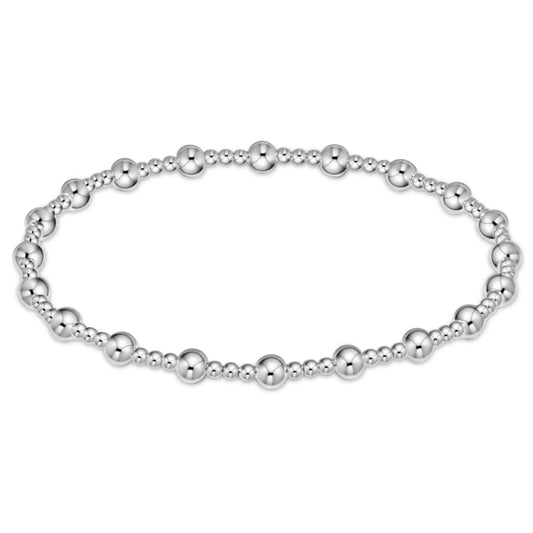 enewton 6.25" Classic Sincerity Pattern Bead Bracelet - Sterling 4mm