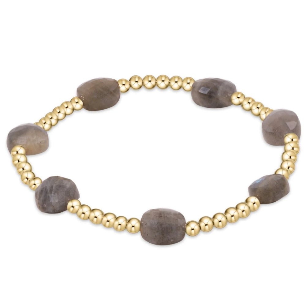 enewton 7.25" extends Admire Gold 3mm Bead Bracelet - Labradorite