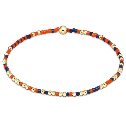 enewton egirl Gameday Hope Unwritten Bracelet - Bright Orange Matte Navy