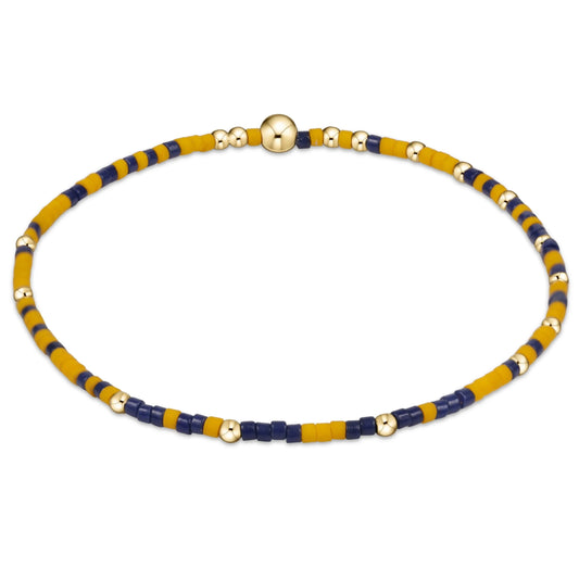 enewton 5.5" egirl Gameday Hope Unwritten Bracelet - Golden Yellow Matte Navy