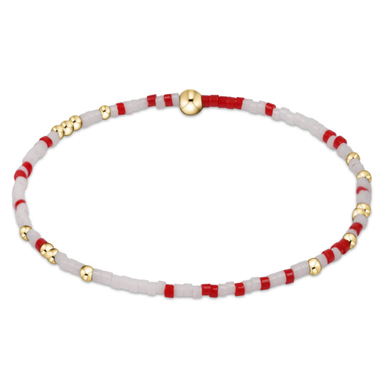 enewton 5.5" egirl Gameday Hope Unwritten Bracelet - Bright Red White